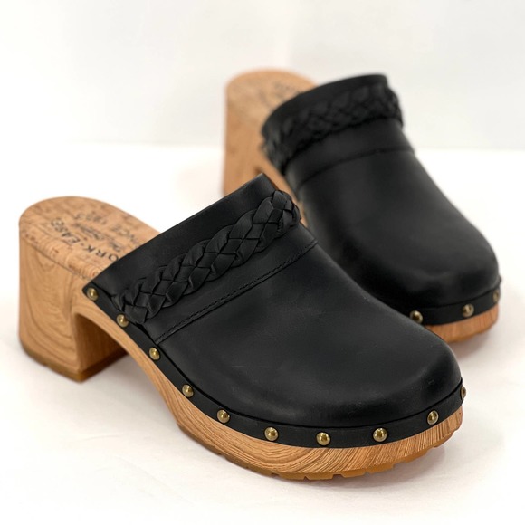 KorkEase Shoes Kork Ease Shoes Womens 8 Black Tilly Leather Clog